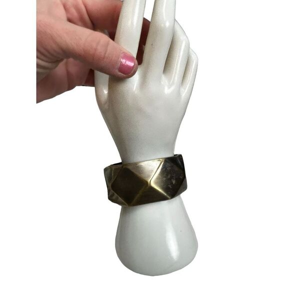 Multibeaded turquoise color and antique gold minibeaded statement necklace and l - Picture 4 of 7